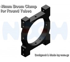 CNC Tube Clamp 40mm CNC AL -Black Matte Anodized