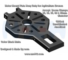 CNC Heavy Duty Motor Mount Plate for U8, U15 II etc. -Black Anodized